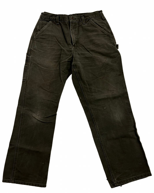 33 x 30 Vintage Carhartt Olive Carpenter Pants