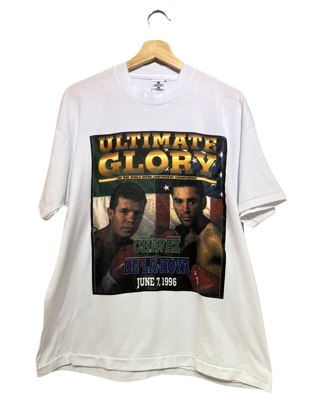 Vintage 1996 Julio César Chávez vs. Oscar De La Hoya Promo Tee