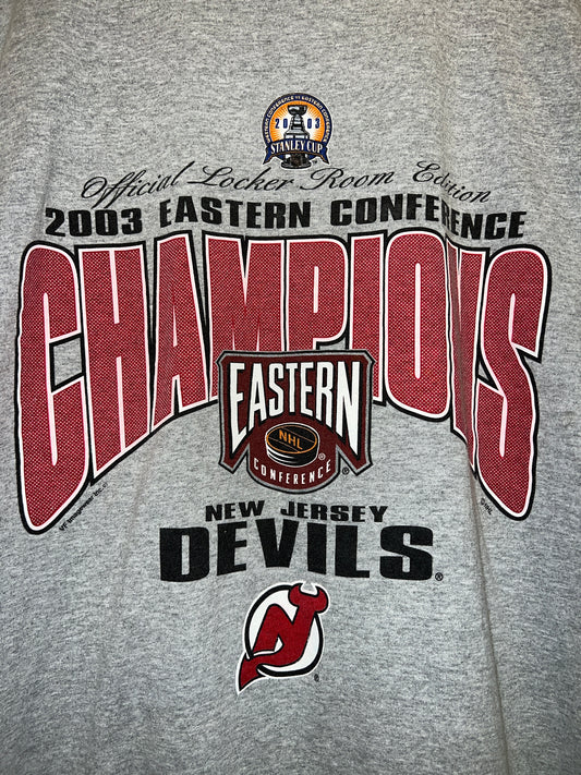 Vintage 2003 New Jersey Devils Championship Tee
