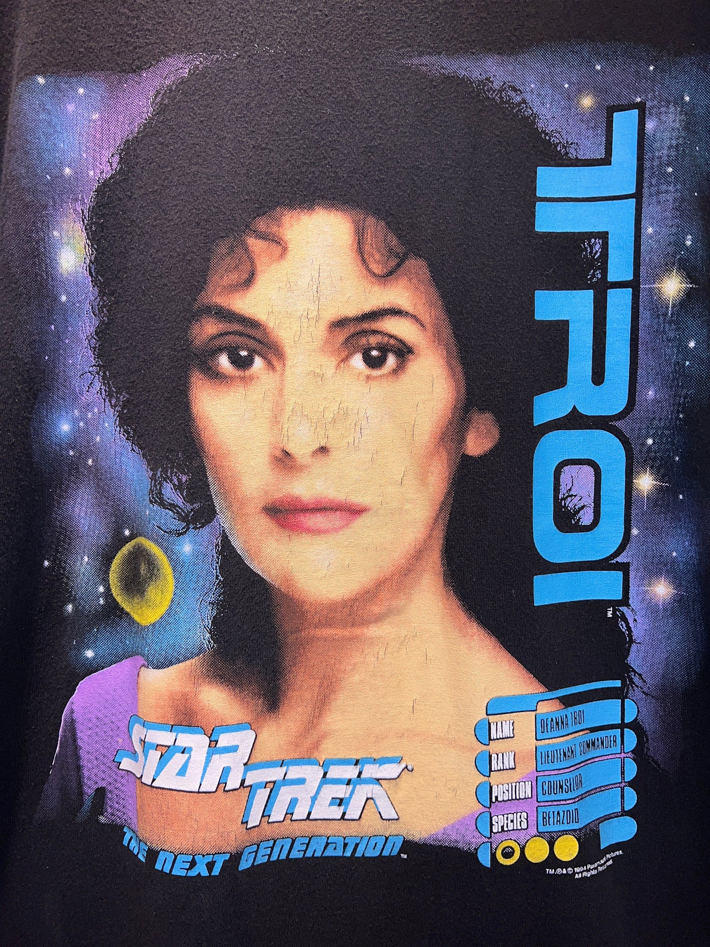 Vintage 1994 Star Trek Troi Promo Tee