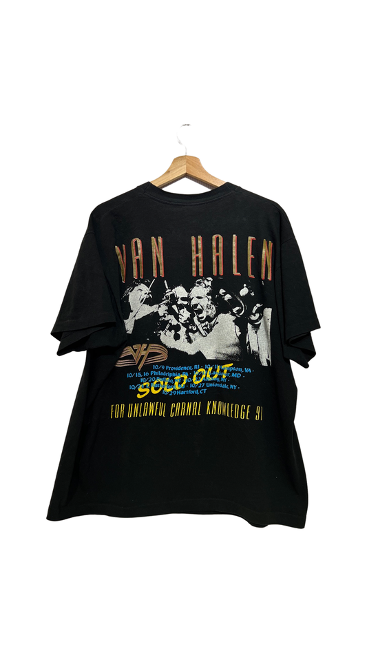 Vintage 1991 Van Halen Unlawful Carnal Knowledge Tour Tee