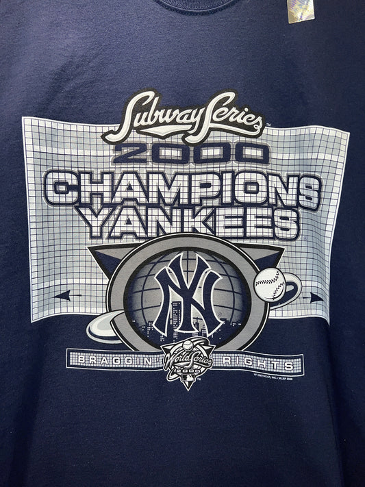 Vintage DS 2000 Yankees Subway Series Navy Tee