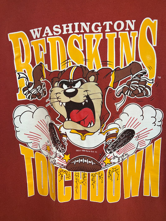 Vintage 90s Taz x Washington Redskins Tee