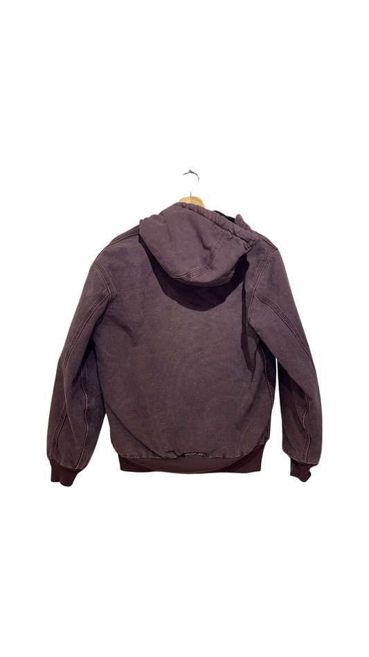 Vintage 90s Carhartt Womens Mauve Hooded Jacket