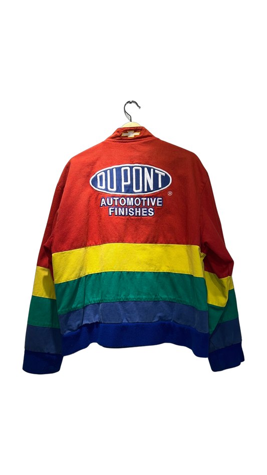 Vintage 90s Jeff Hamilton Dupont Nascar Jacket