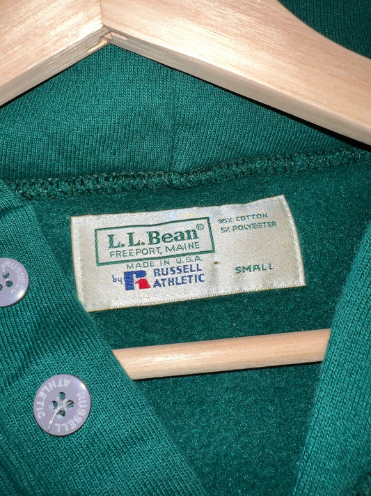 Vintage 90s LL Bean x Russell Athletics Green Hoodie