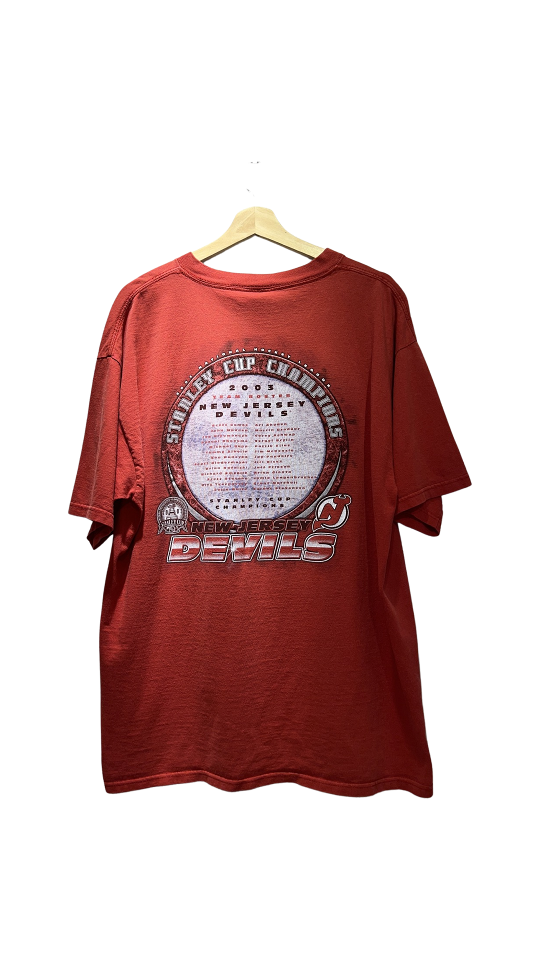 Vintage 2003 Distressed New Jersey Devils Stanley Cup Tee