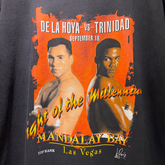 Vintage 1999 Oscar De La Hoya vs Trinidad Boxing Tee
