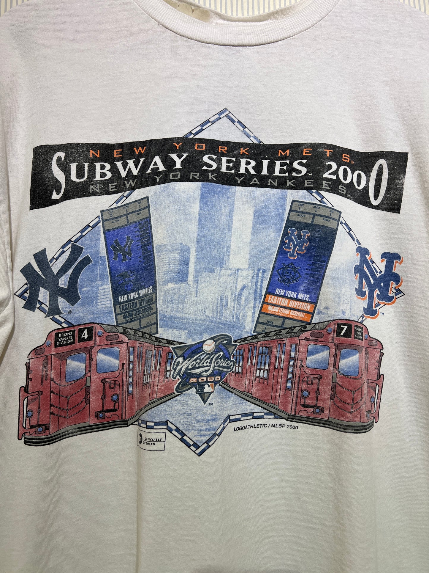 Vintage 2000 New York Subway Series Tee