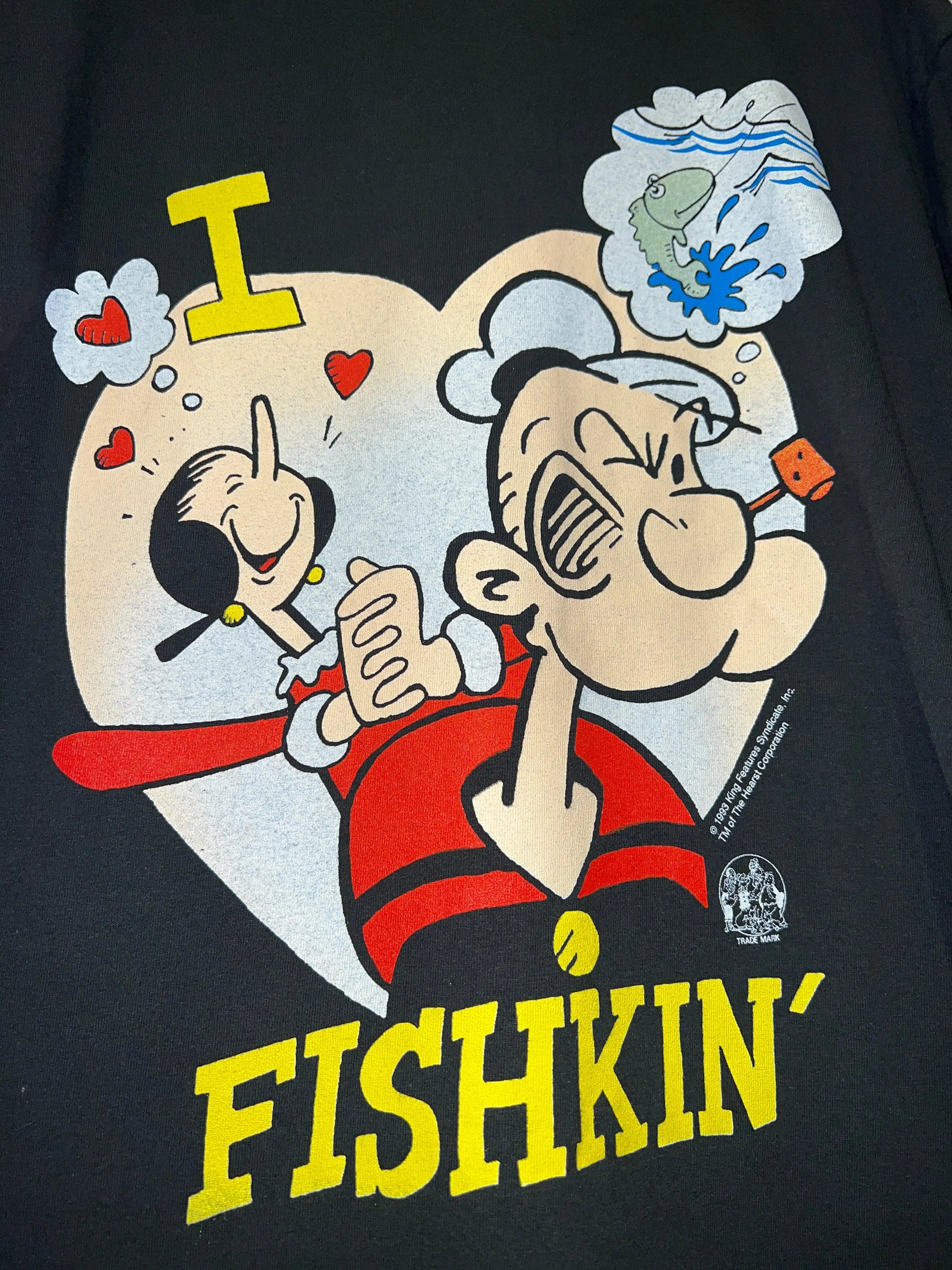 Vintage 1993 Popeye Fishkin Promo Tee KIF Vintage