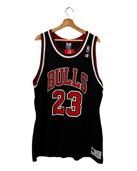 Vintage 90s Michael Jordan Chicago Bulls 23 Black Jersey