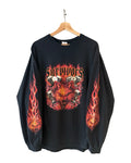 Vintage 2004 Wolfhead Survivors Flames L/S Tee KIF Vintage