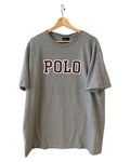 Vintage 90s Polo Ralph Lauren Gray Burgundy Logo Tee