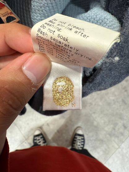 Vintage y2k BAPE Thermal Lined Full Zip Up Hoodie