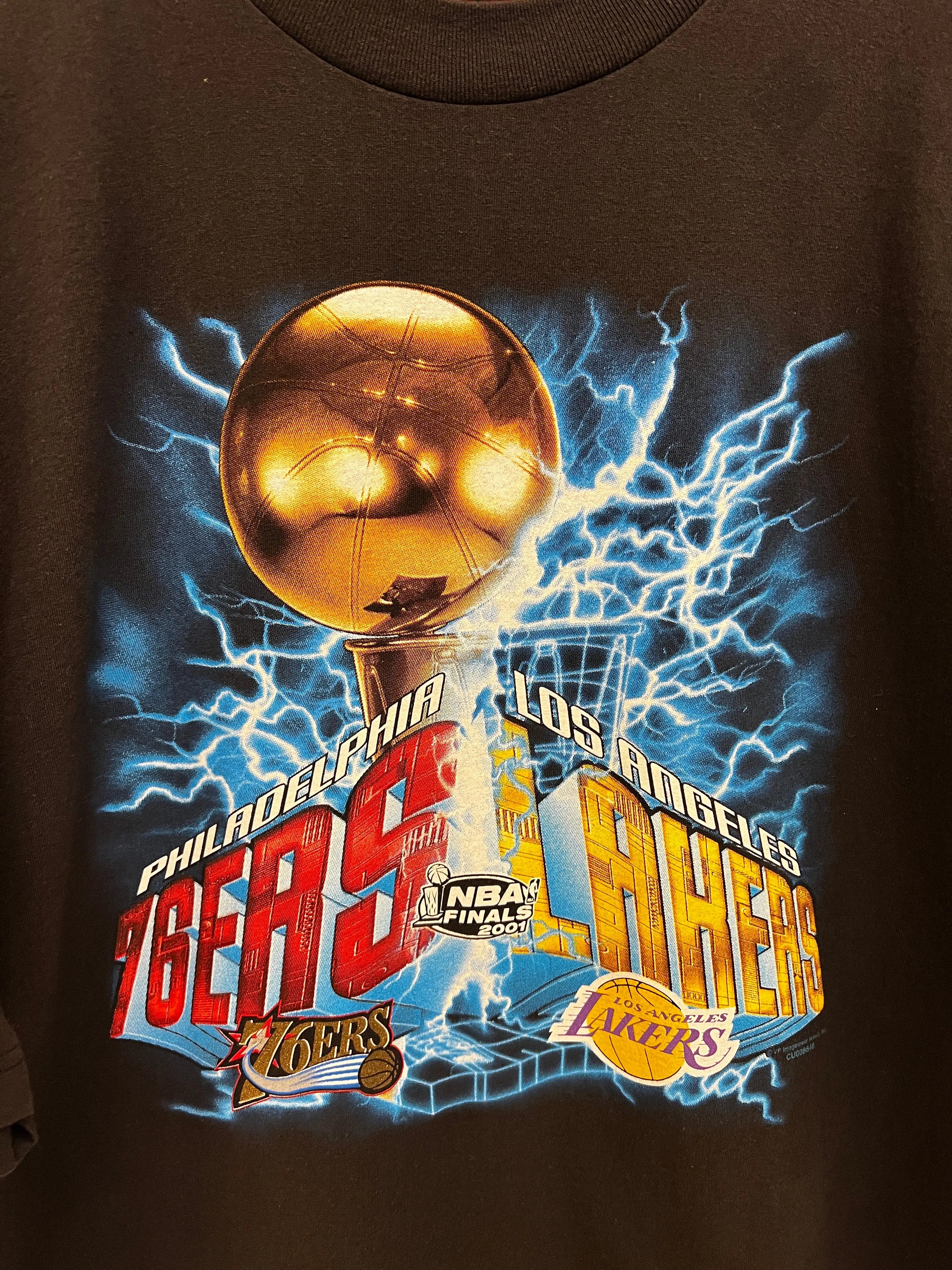 Vintage 2001 Lakers vs 76ers Championship Finals Tee KIF Vintage