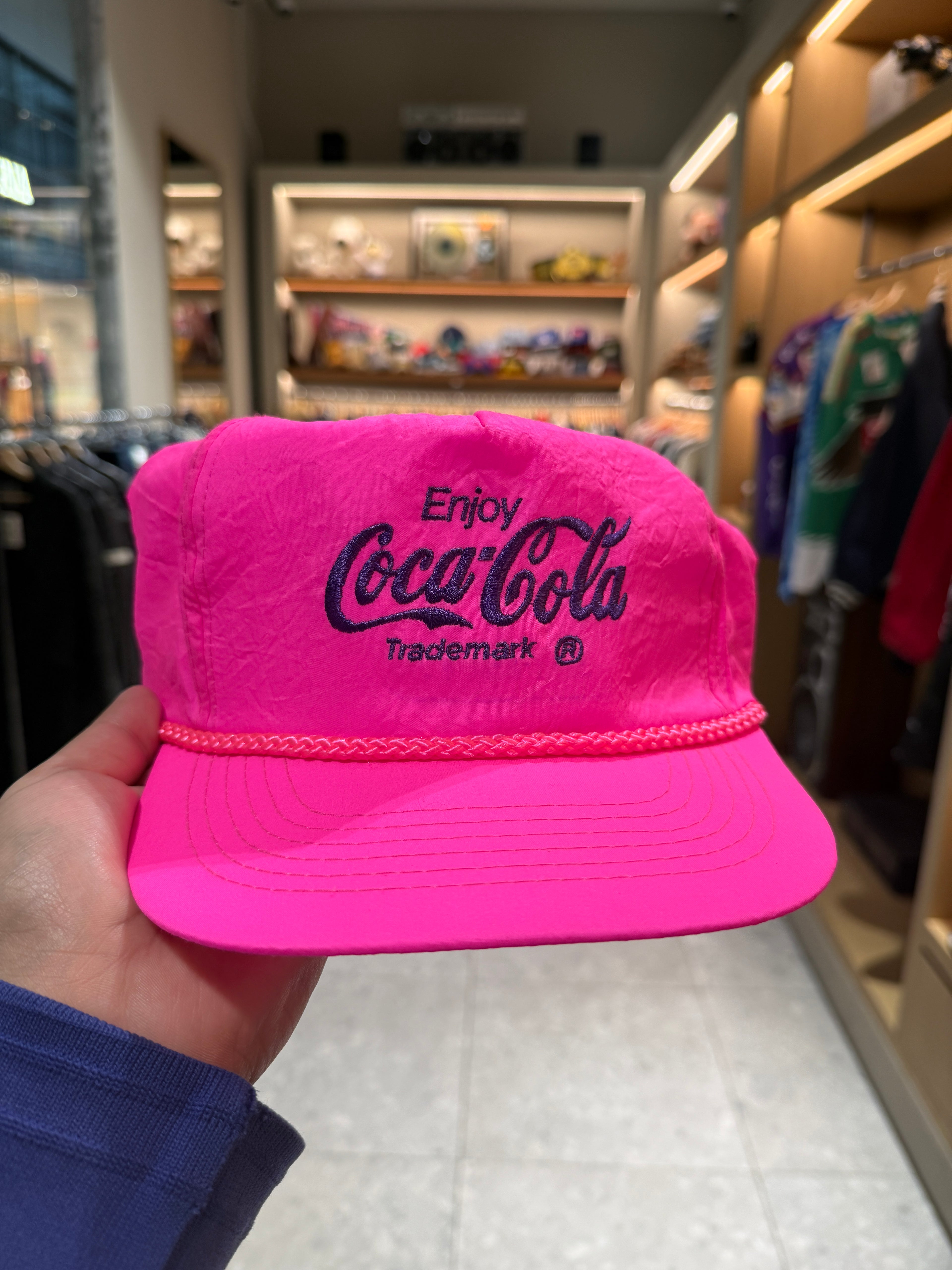 ビンテージ 80年代 コカ・コーラ ピンク スナップバック ハット