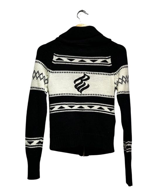 Vintage y2k Rocawear Knits Womans Zip Up Sweater