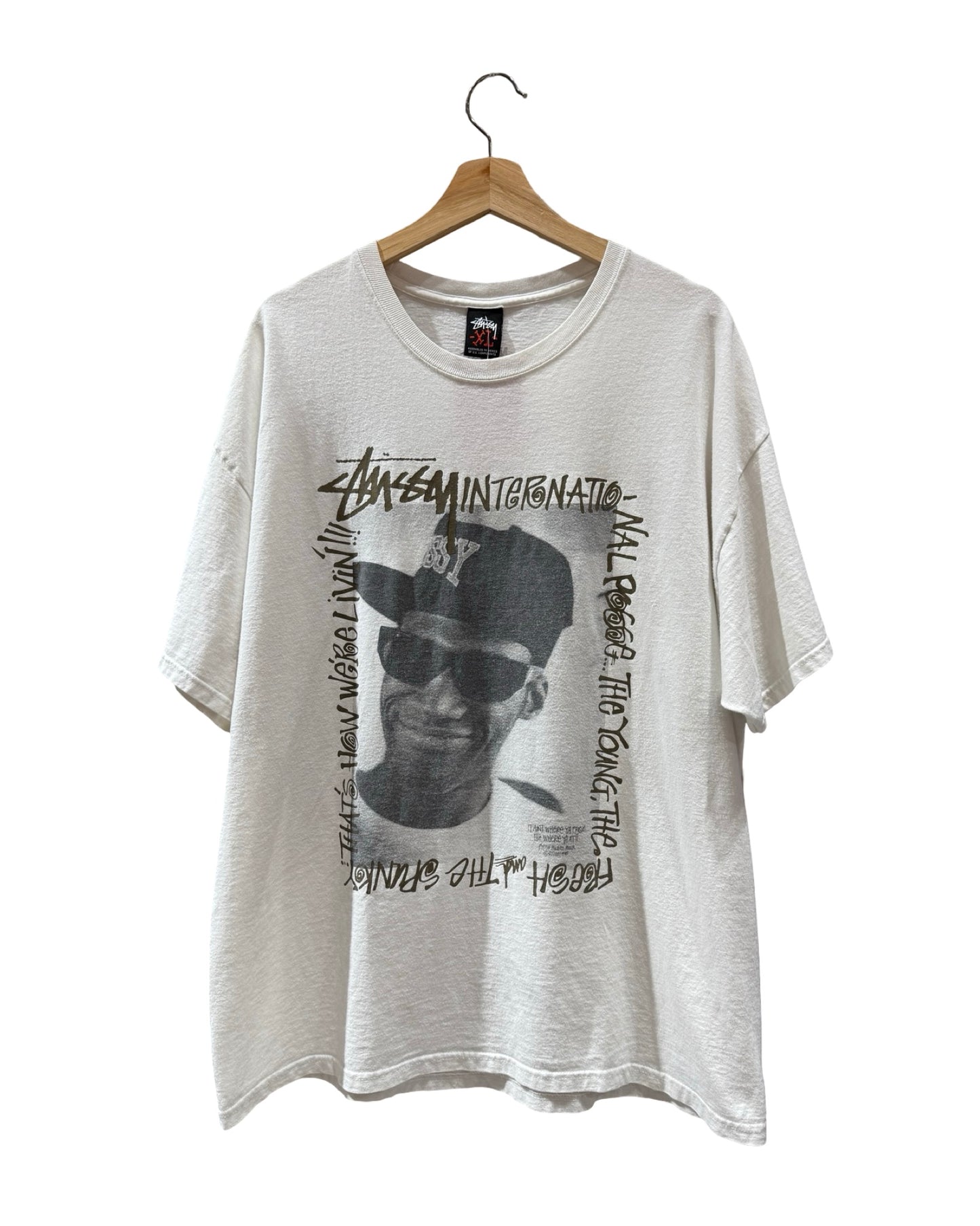 Vintage Stussy Japan Chiba Parco Mike Miller Photo Tee