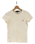 Camiseta Vintage Polo Ralph Lauren Sport Blanca Roja para Mujer