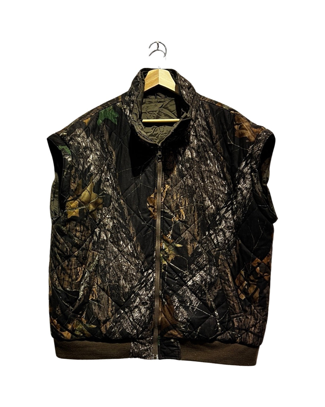 Vintage Remmington Mossy Oak Reversible Removable Camo Jacket