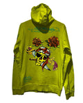 Vintage y2k Ed Hardy Lime Skull Zip Up Hoodie KIF Vintage