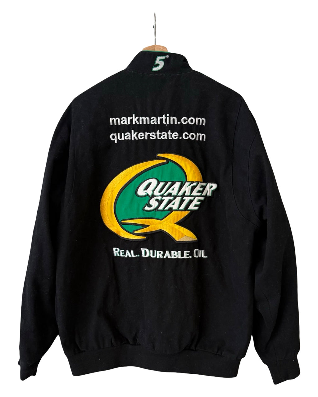 Vintage 90s Nascar Jeff Hamilton Quaker State Racing Jacket