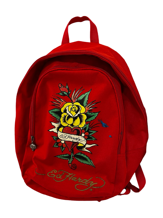 Vintage Ed Hardy Roses BackPack