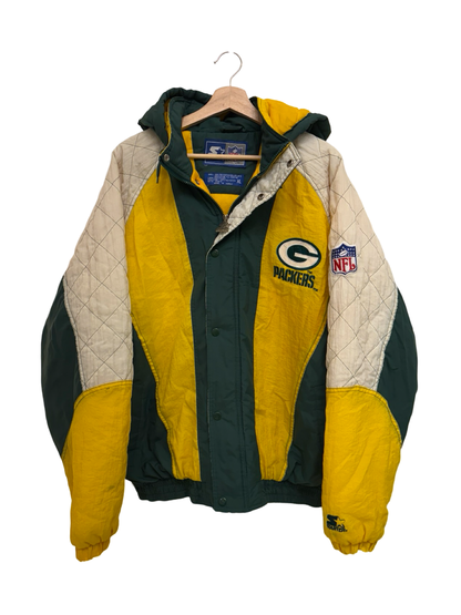 Vintage 90s Green Bay Packers Starter NFL Puffer Jacket