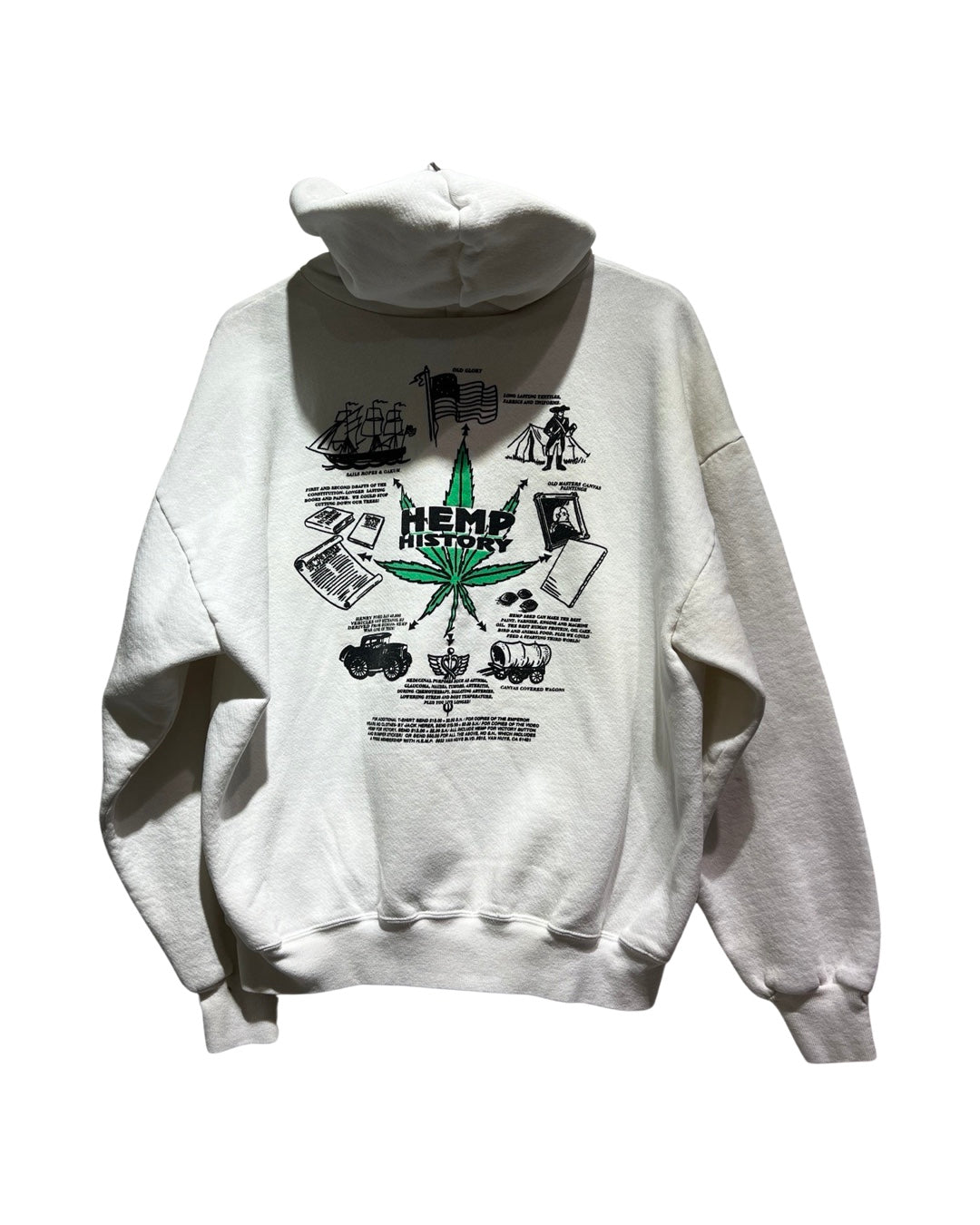 Vintage 1995 HEMP For Victory Marijuana Tour Hoodie