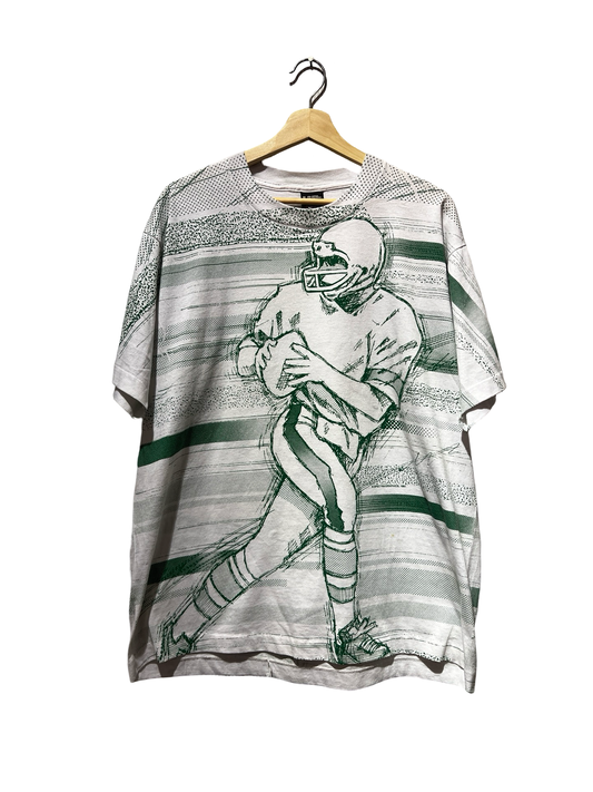 Vintage 1991 New York Jets All Over Print Tee