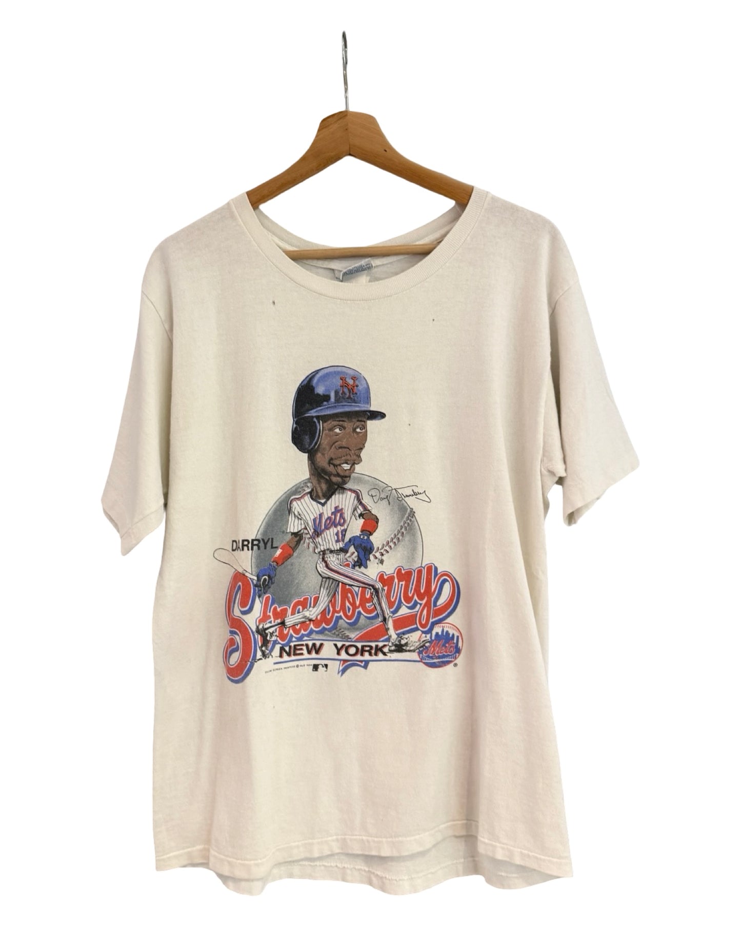 Vintage 1988 Daryl Strawberry New York Mets Player Tee