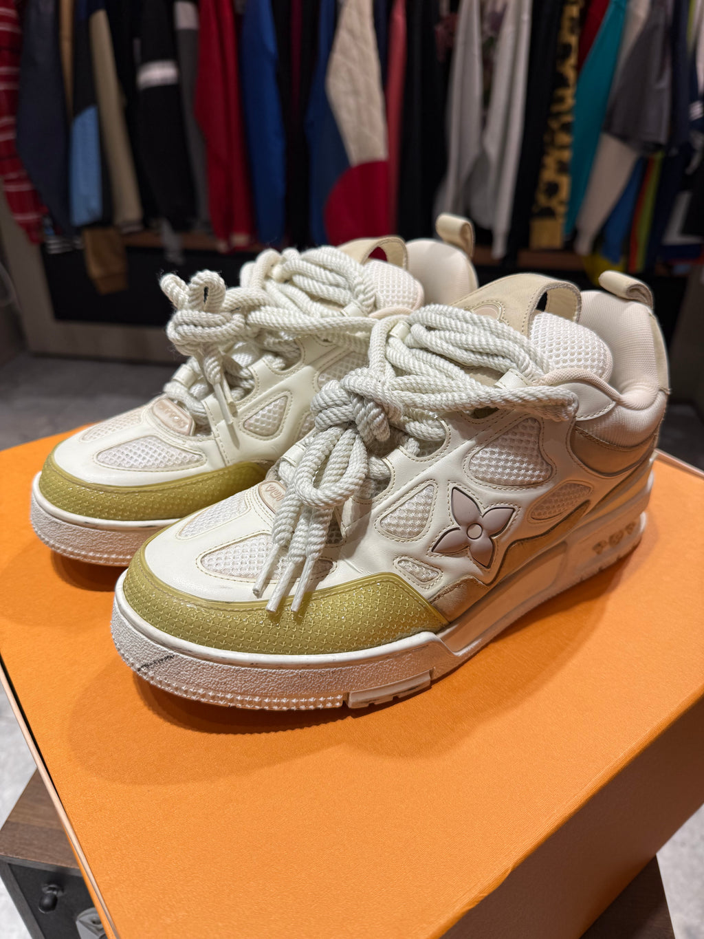 LV Skate Trainers Beige Size 7