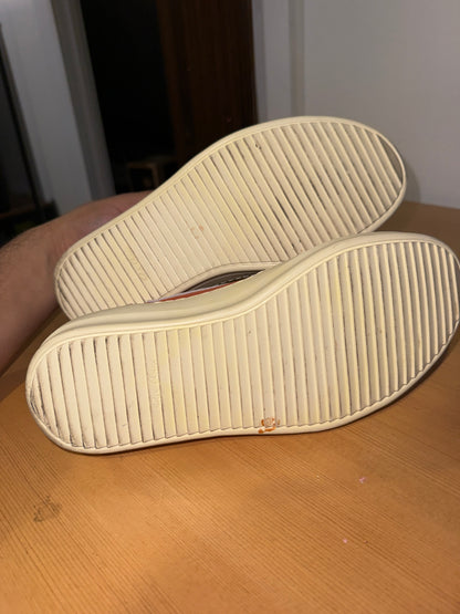 Size 7 / AW22 Rick Owens Suede Orange Strobe Vans