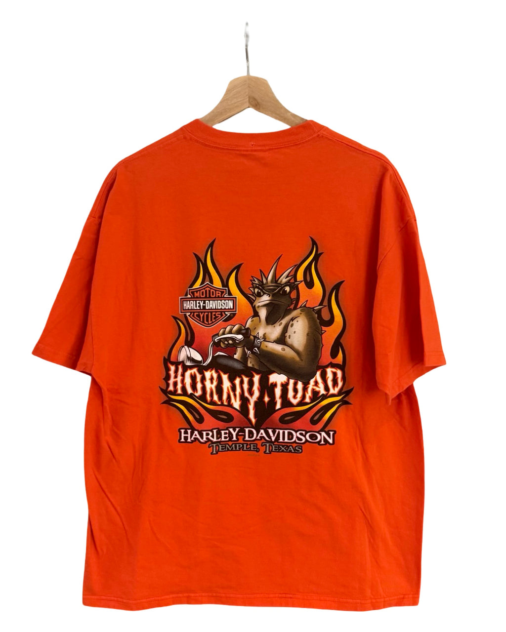 Camiseta de bolsillo Vintage Harley Davidson Horny Toad