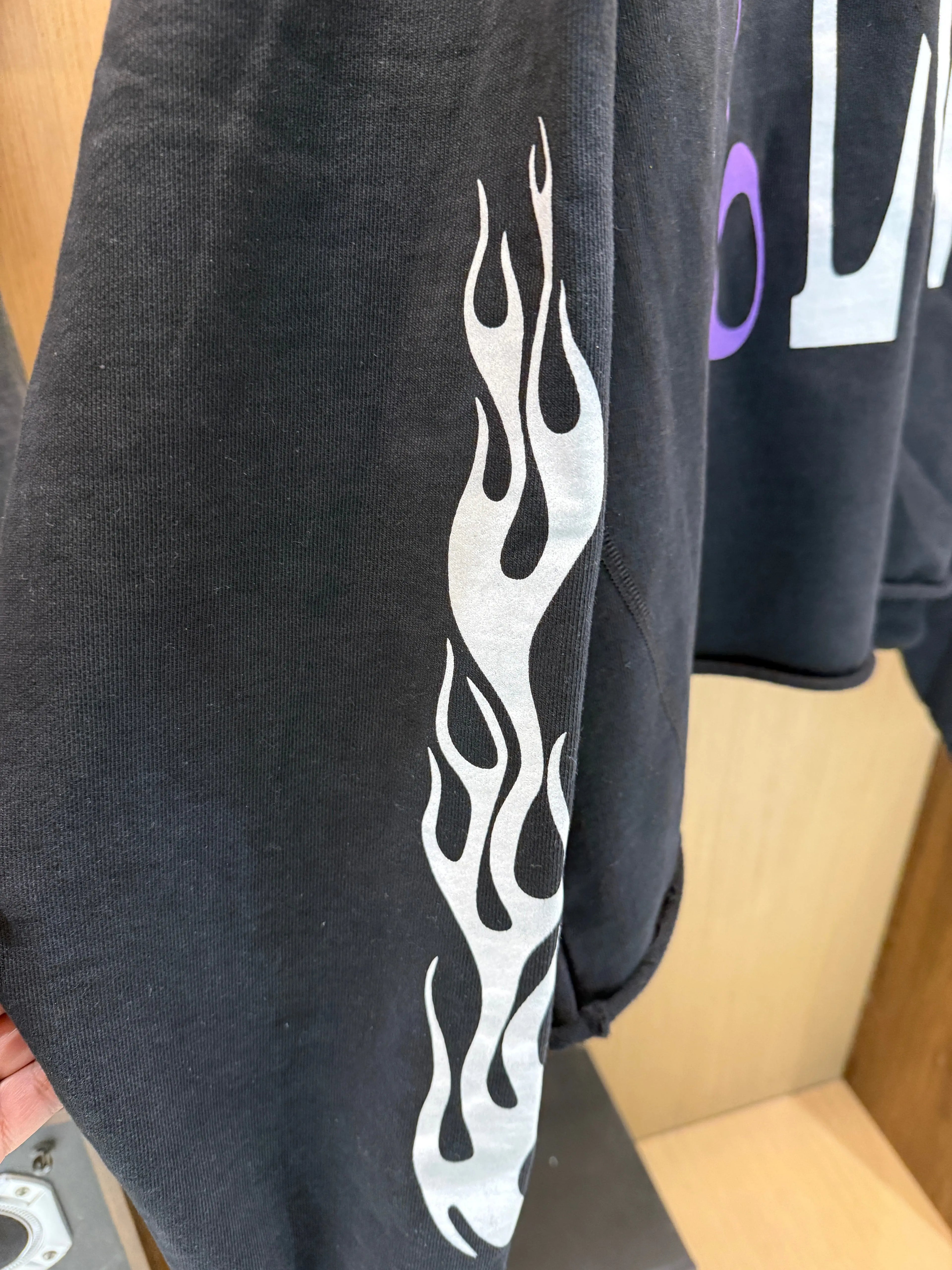Vintage 2018 Palm Angels x Vlone Flames Hoodie KIF Vintage