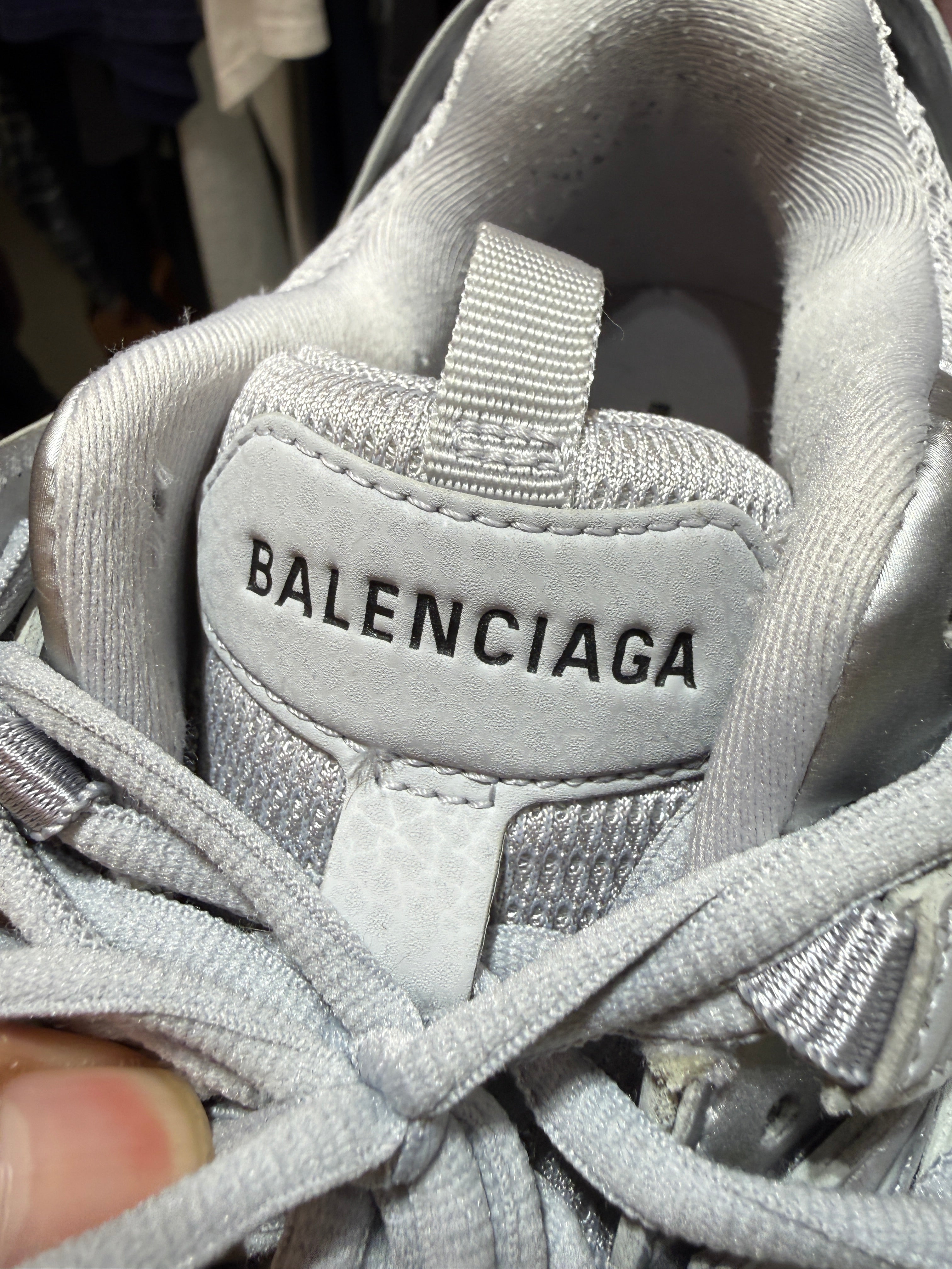 Balenciaga Medium Grey Track Runners Size 10 KIF Vintage