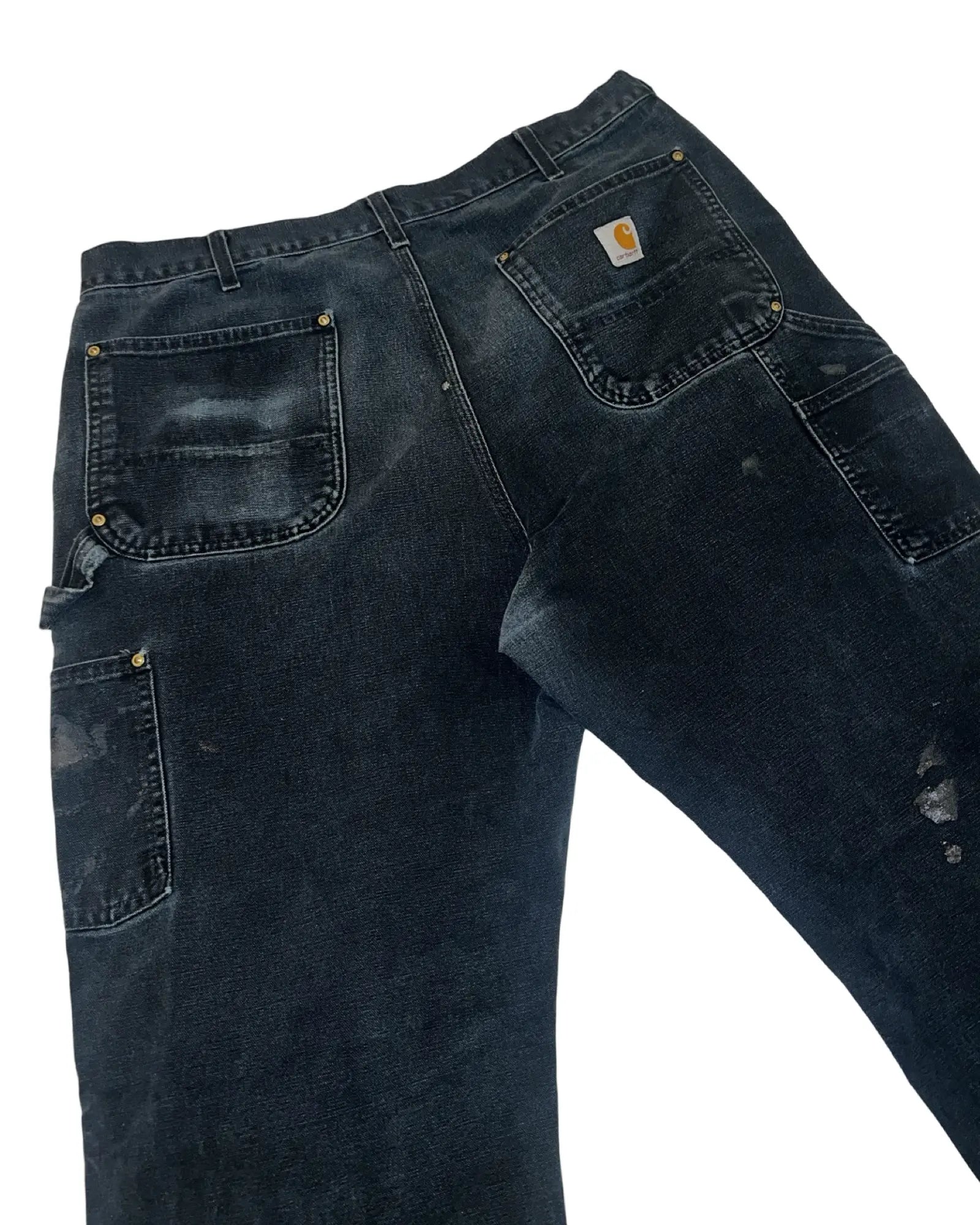 36 x 32 Vintage 90s Carhartt Black Double Knee Pants KIF Vintage