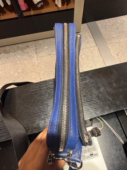 Louis Vuitton Trio Monogram Taigarama Cobalt Blue Messenger Bag