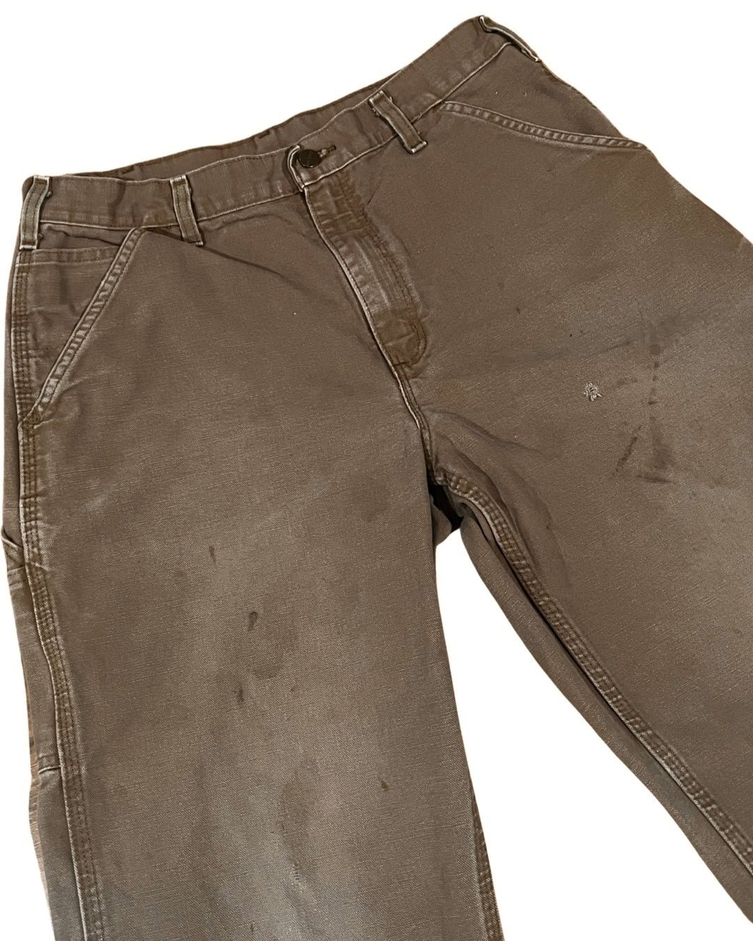 34 x 32 Vintage Distressed Carhartt Light Brown Carpenter Pants