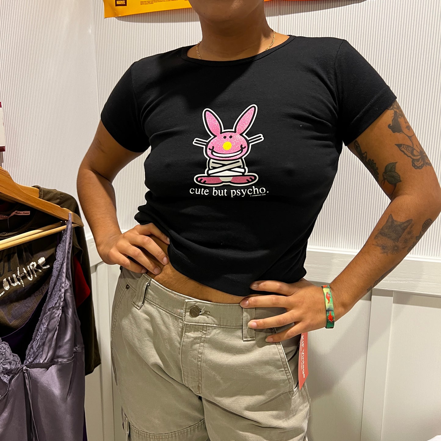 bj vintage y2k cute but psycho bunny tee