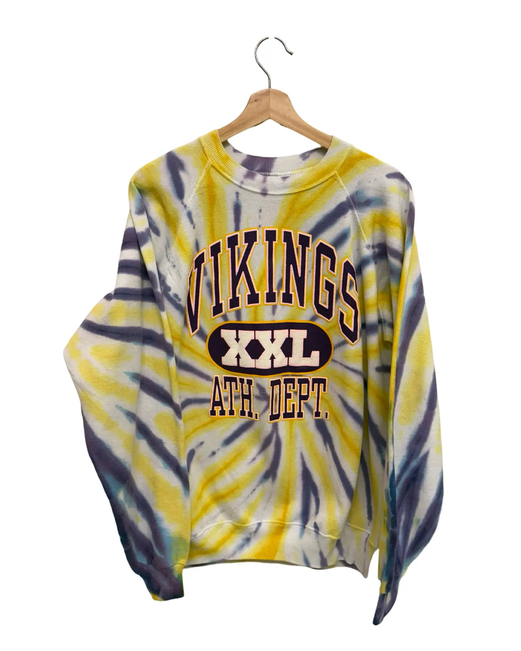 Vintage 90s Minnesota Vikings Tie Dye Crewneck KIF Vintage