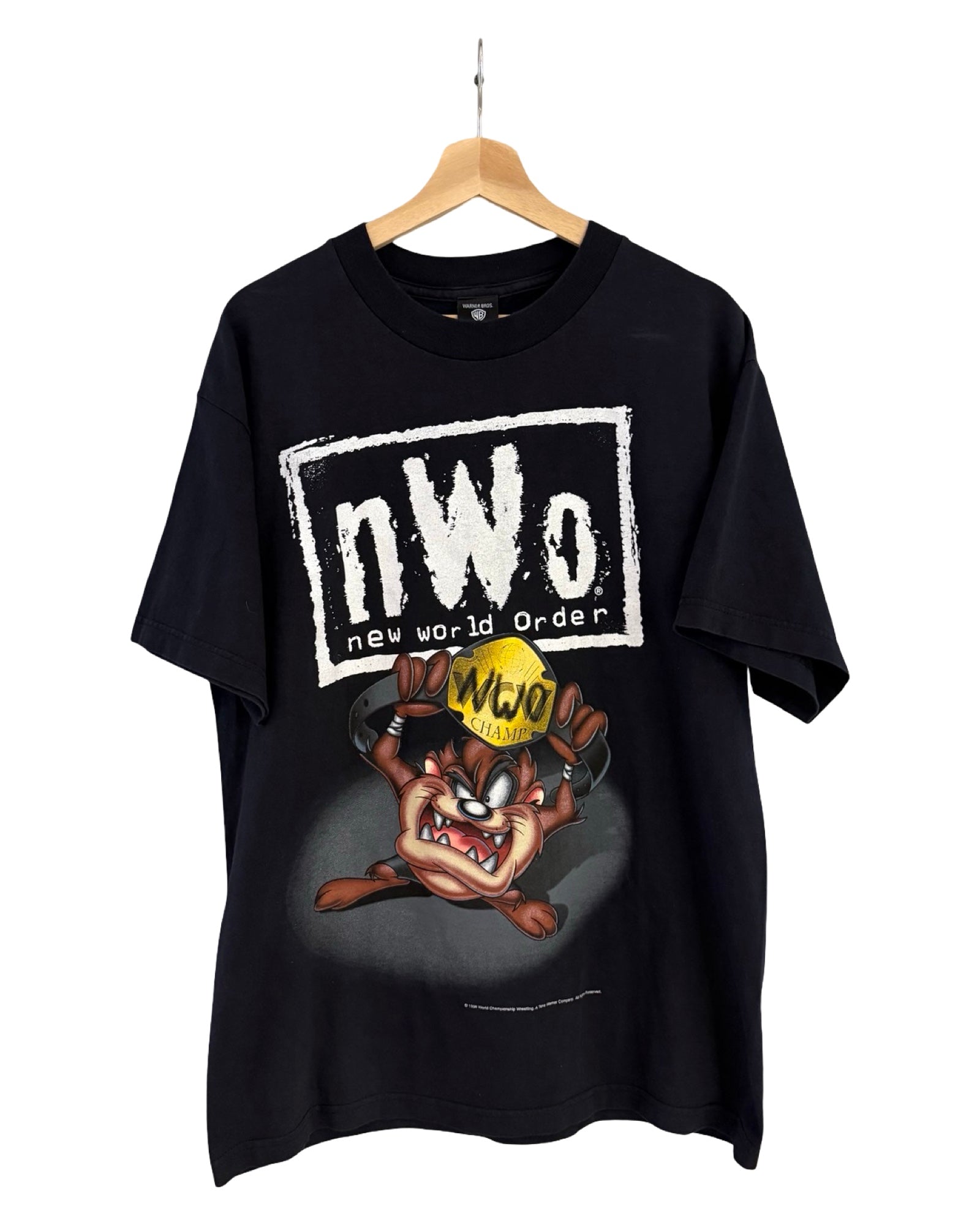 Vintage 1998 WWF New World Order Taz NWO Wrestling Promo Tee