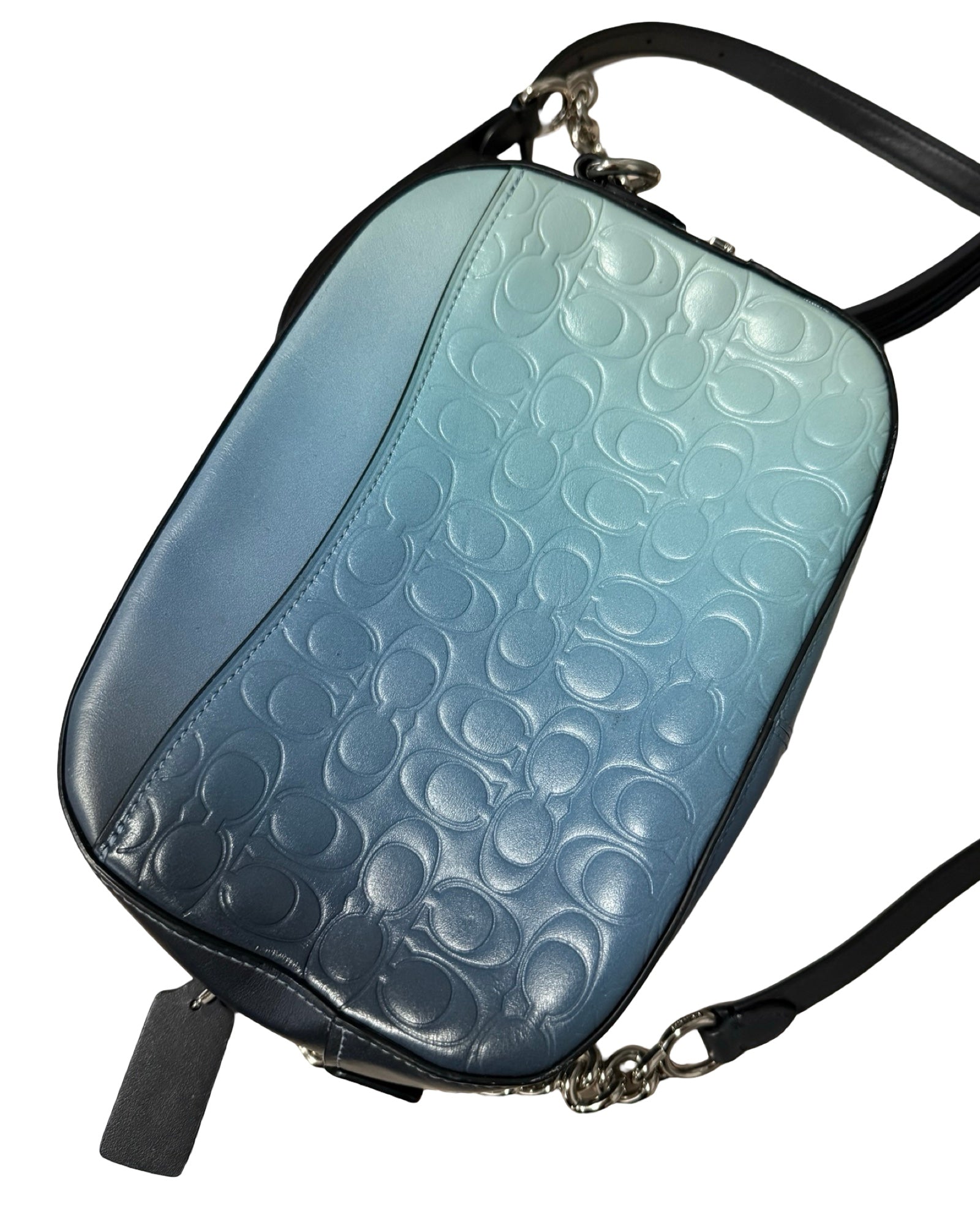 Coach Crossbody Bag Blue Multicolor Ombre KIF Vintage