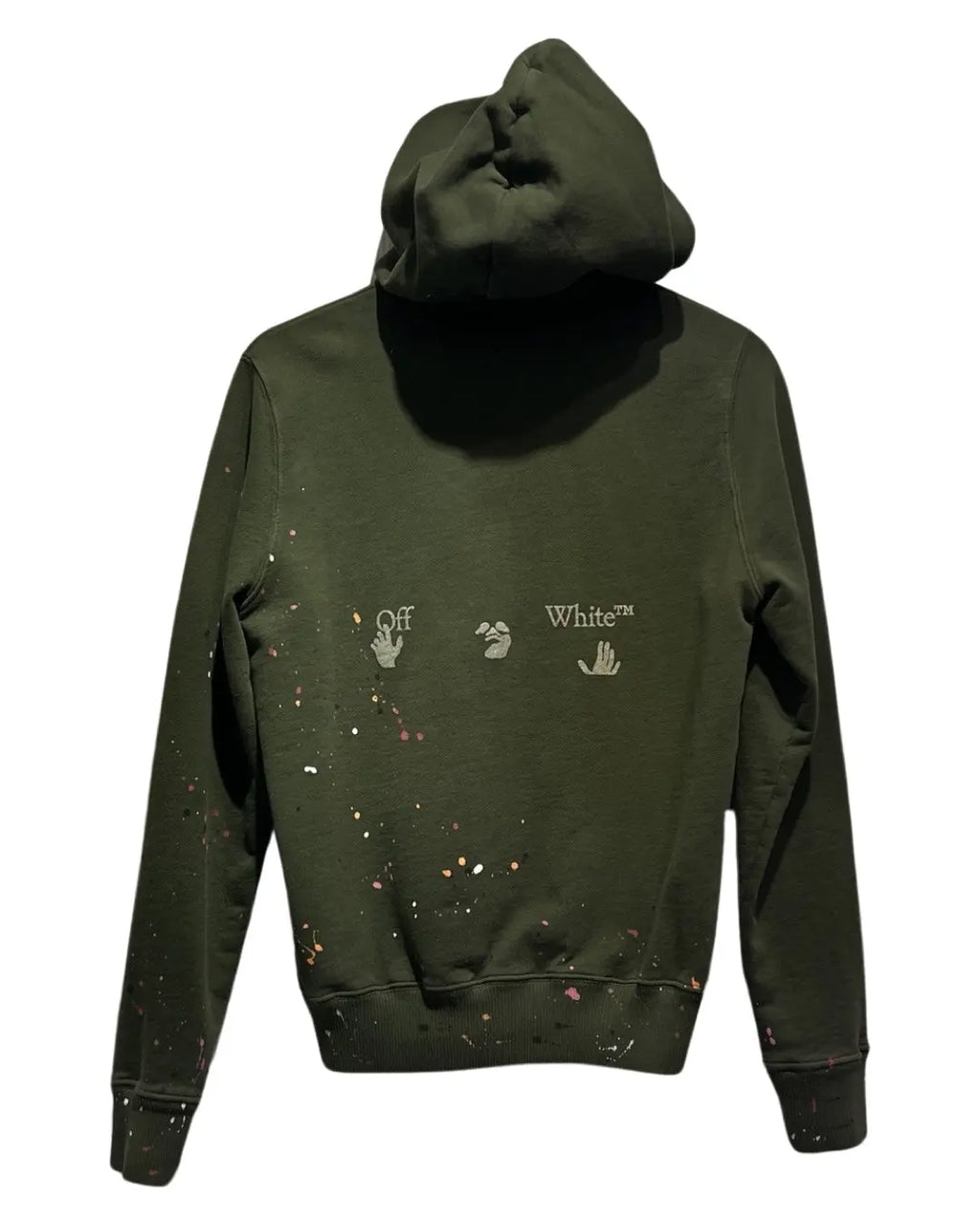 Archive Off-White Virgil Paint Splatter Zip Up Hoodie KIF Vintage