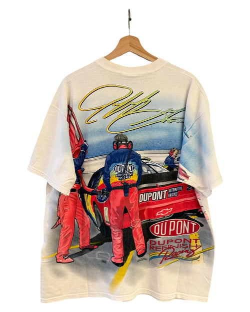 Vintage 1997 Nascar Jeff Gordon DuPont All Over Print Tee