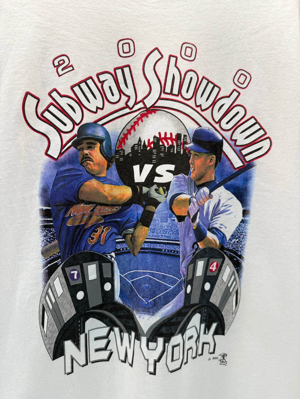Vintage 2000 DS Yankees Mets Subway Series Showdown Tee KIF Vintage