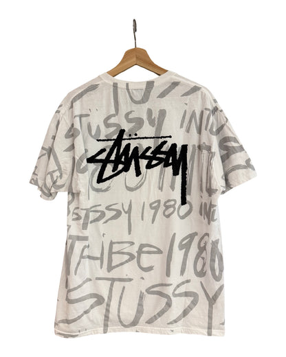 Vintage Stussy All Over Print Logo Tee