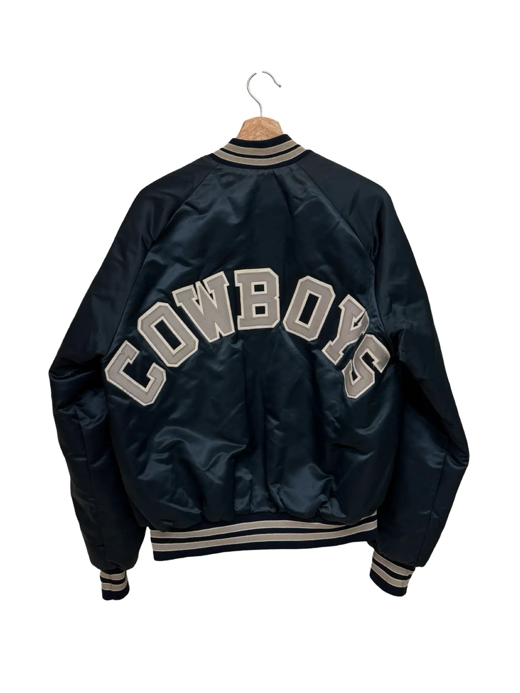 Vintage 90s Dallas Cowboys Satin Chalkline Team NFL Jacket KIF Vintage