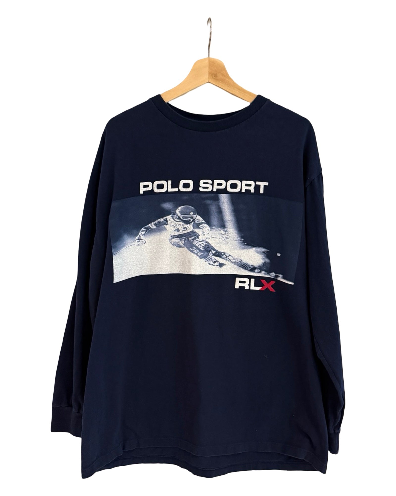 Vintage 90s Polo Ralph Lauren Sport Long Sleeve Skiing Tee KIF Vintage