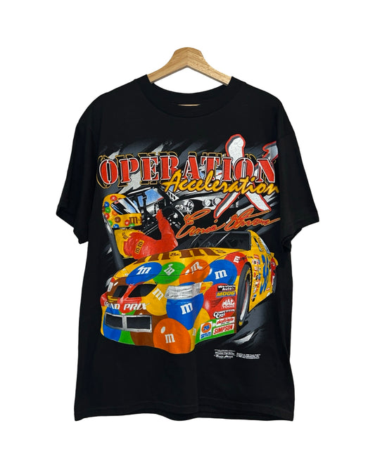 Vintage 1999 M&Ms Nascar Ernie Irvan Tee